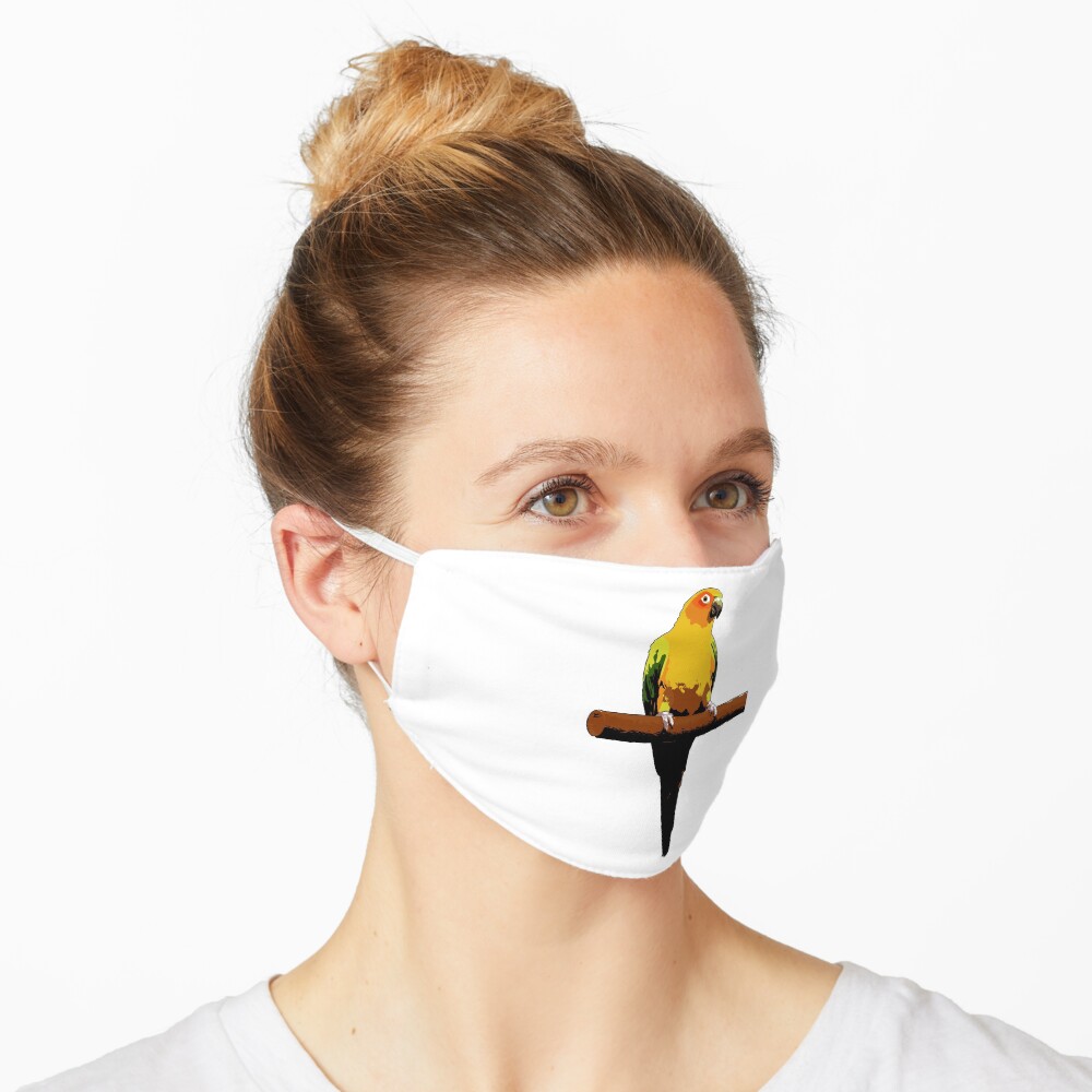 Sun Conure Vector Mask