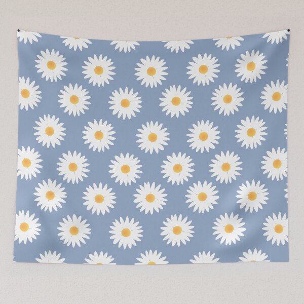 Item preview, Blue daisy pattern designed and sold by Pendientera.