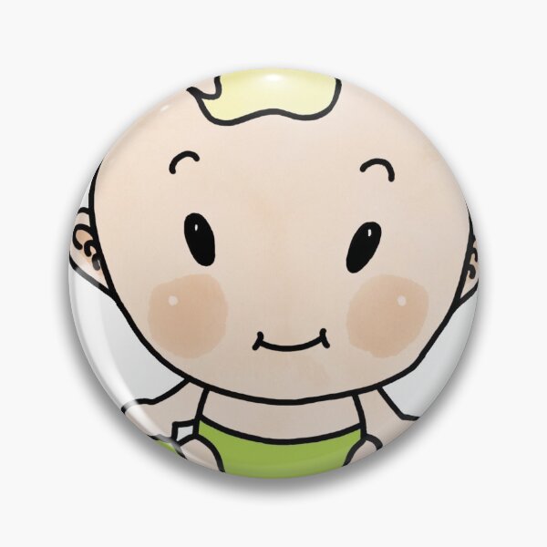 Item preview, Seated baby with green diaper I It's a Girl Boy I at birth designed and sold by Zwuck.