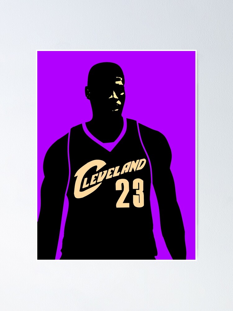 Lebron James Jersey Art Board Print for Sale by WalkDesigns