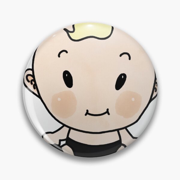Item preview, Seated baby with black diaper I It's a Girl Boy I at birth designed and sold by Zwuck.
