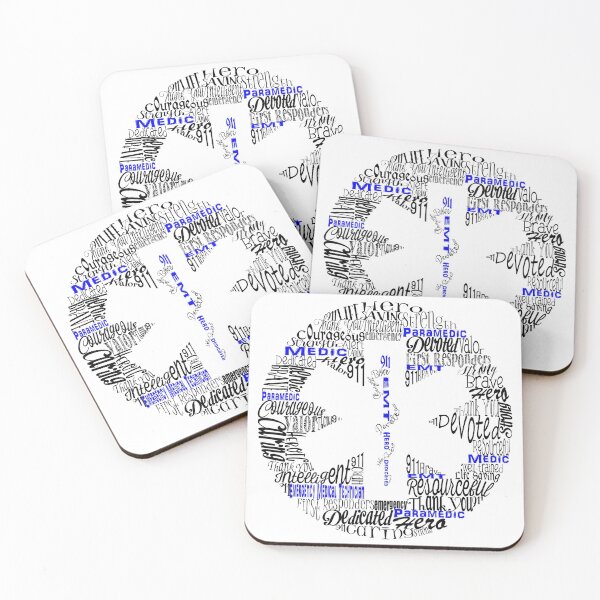 Item preview, Paramedic EMT First Responder Thank you Gift Star of Life Symbol Word Cloud designed and sold by Amelia10.