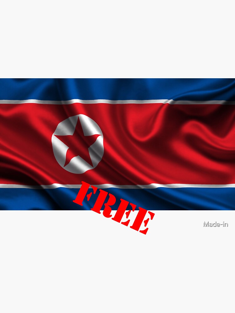 Free North Korea Sticker By Made In Redbubble