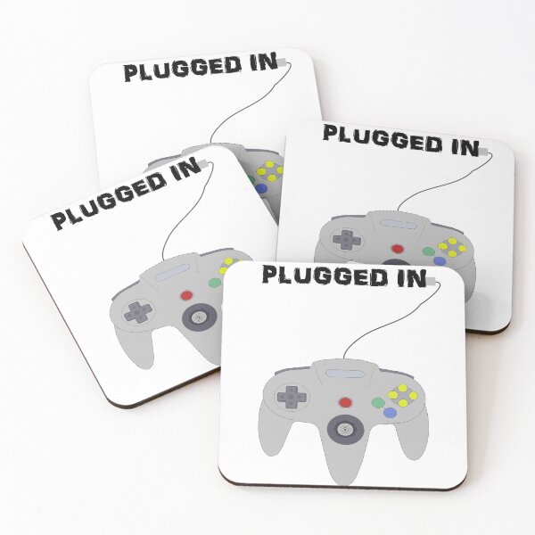 Item preview, N64 Pad Plugged In Logo designed and sold by Blood-Red-Merch.