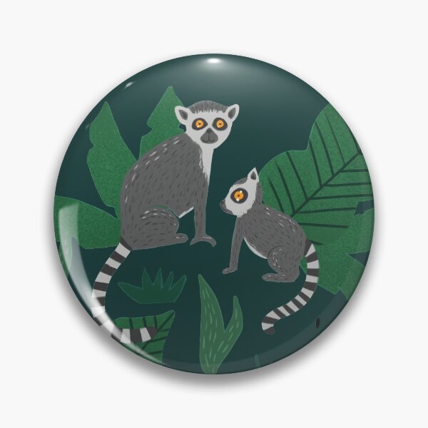 Item preview, Lemurs in the Forest designed and sold by latheandquill.
