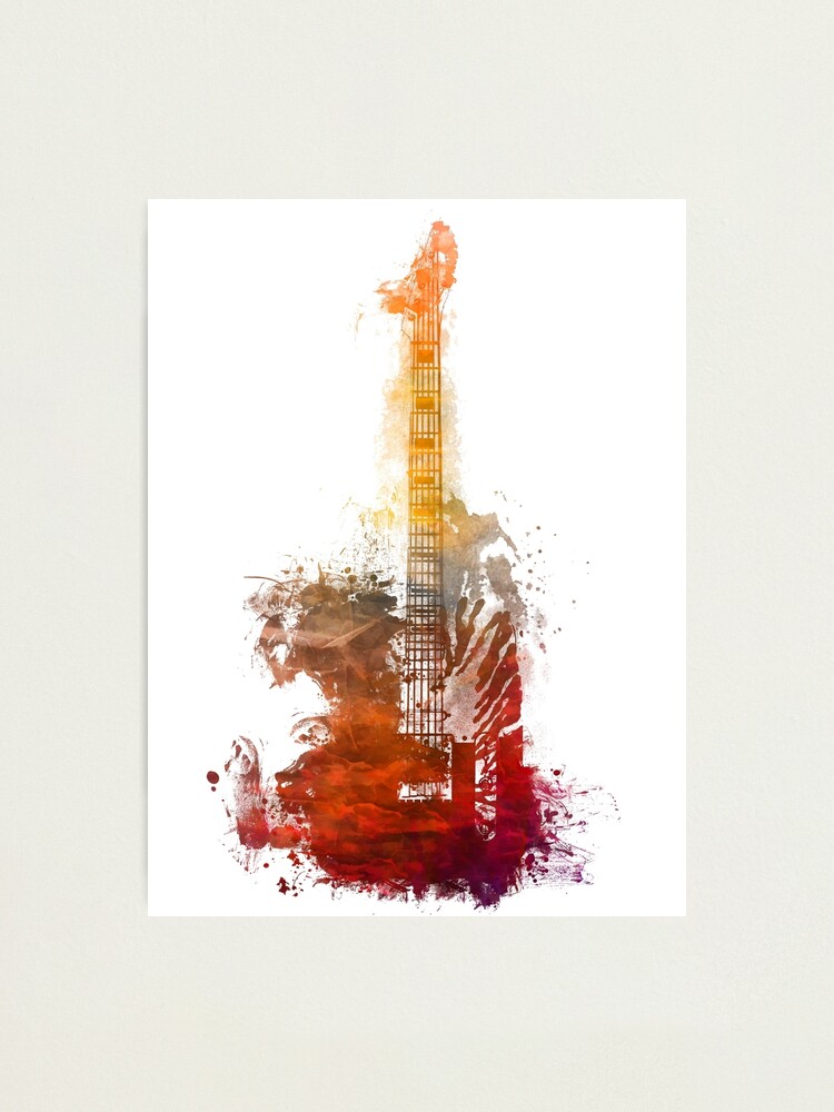 Alternate view of Fantasy guitar #guitar Photographic Print