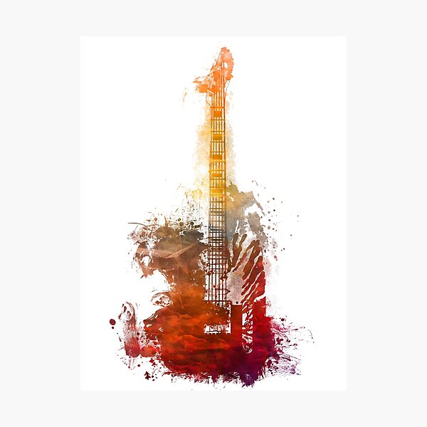 Fantasy guitar #guitar Photographic Print