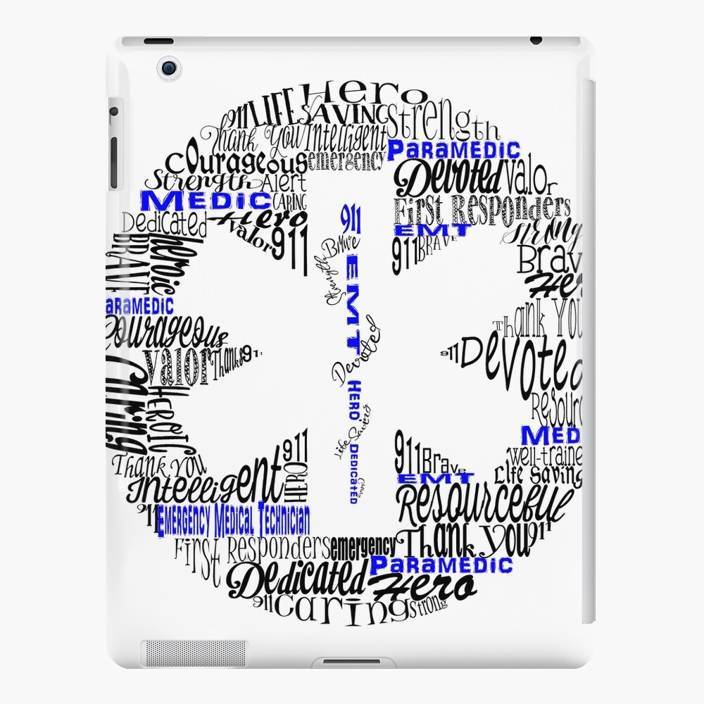 Paramedic EMT First Responder Thank you Gift Star of Life Symbol Word Cloud  Greeting Card for Sale by Amelia10