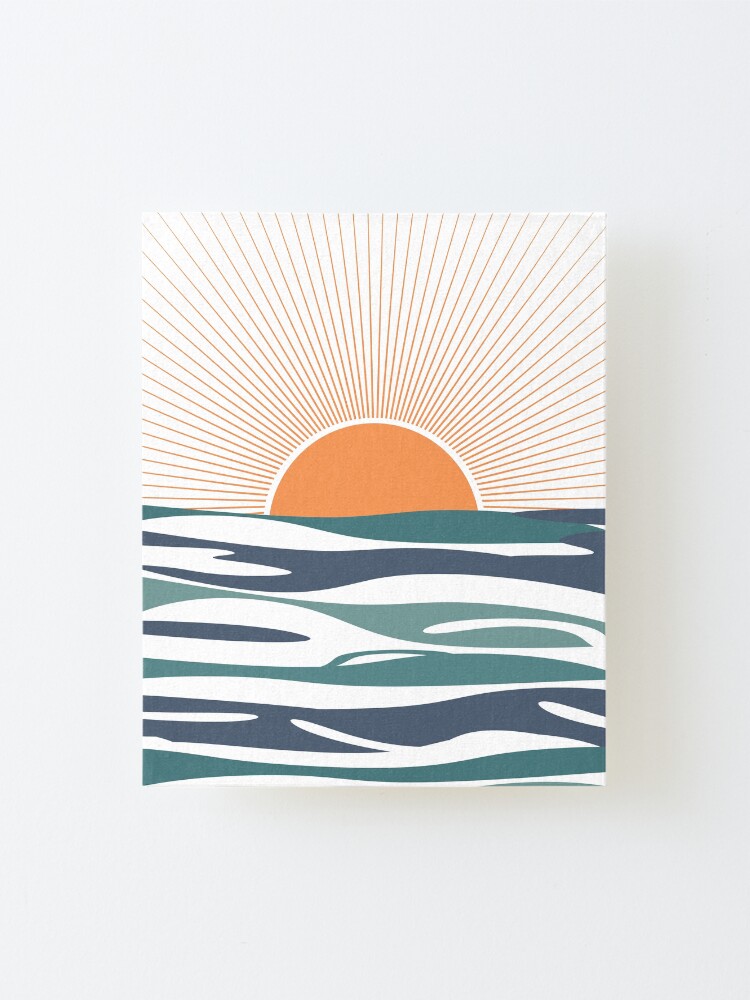 Alternate view of Sunrise by the sea Mounted Print