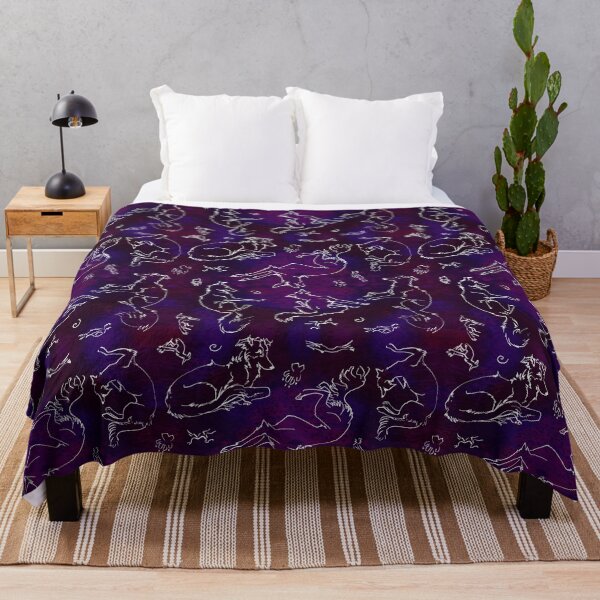 Noodle Doodle Nebula Throw Blanket