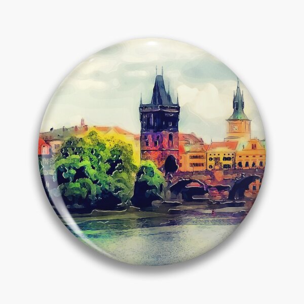 Item preview, Prague bridge watercolor #prague designed and sold by JBJart.
