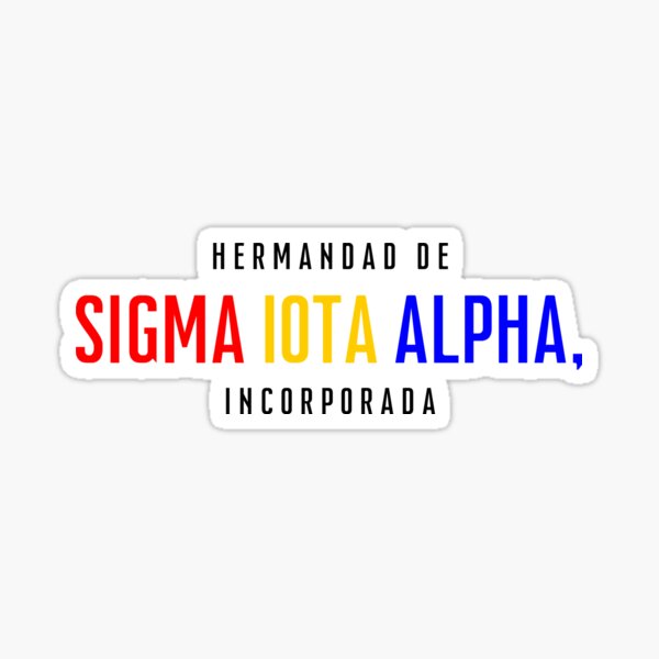 Sigma Iota Alpha Sticker