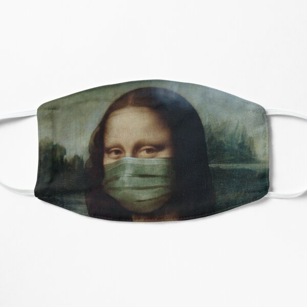 Mona Lisa With Face Mask Mask