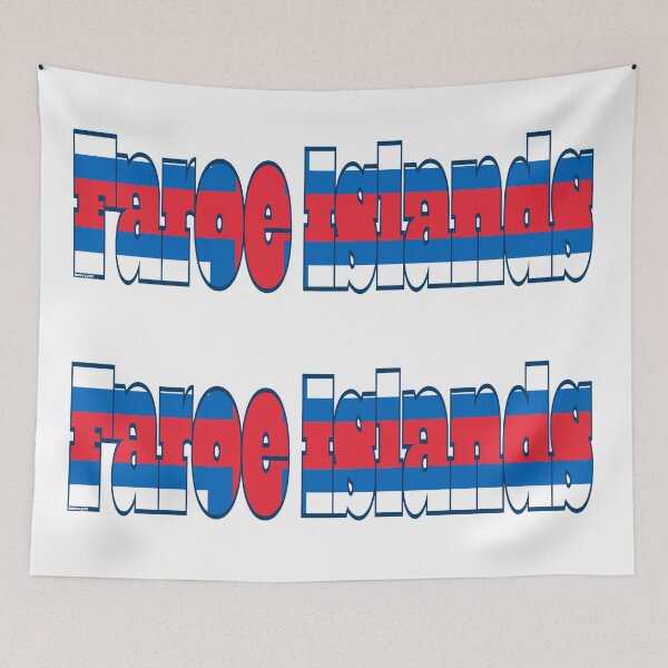 Item preview, Faroe Islands Font with Faroe Islander Flag designed and sold by Havocgirl.