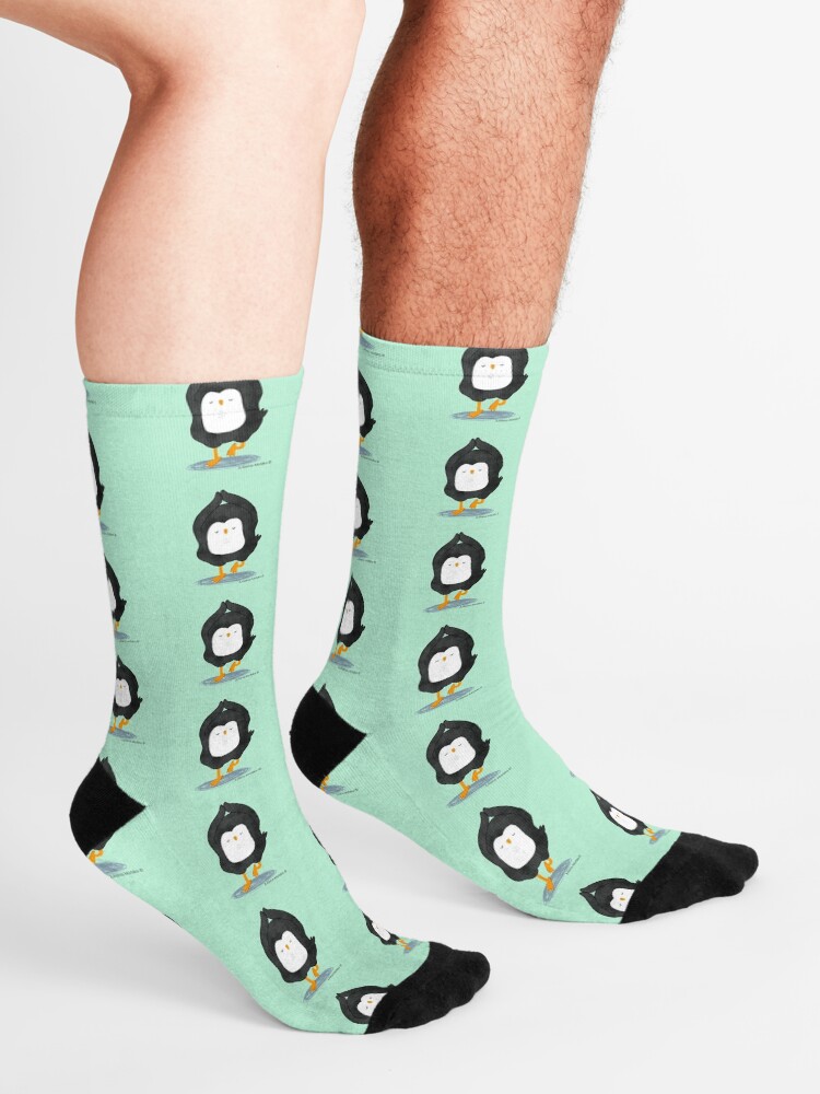 Alternate view of Yoga Penguin Socks