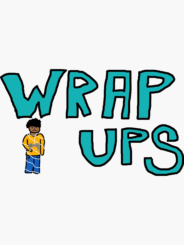 "Wrap Ups Logo" Sticker by Maxz92 Redbubble