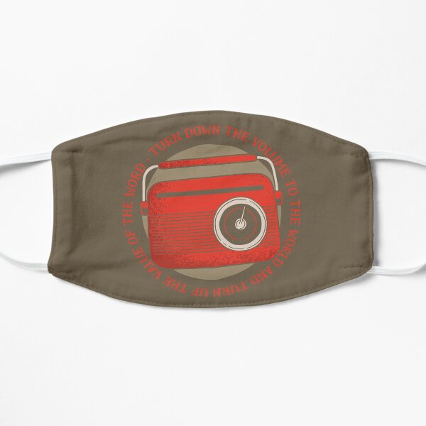 VINTAGE RADIO QUOTE Flat Mask