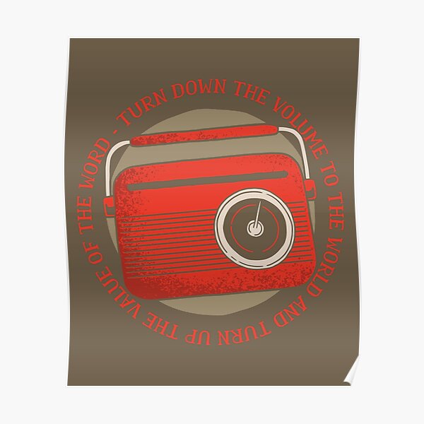 VINTAGE RADIO QUOTE Poster