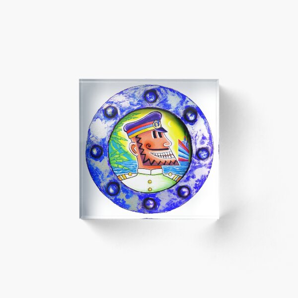 CAPTAIN CALYPSO by Tim Davies Acrylic Block