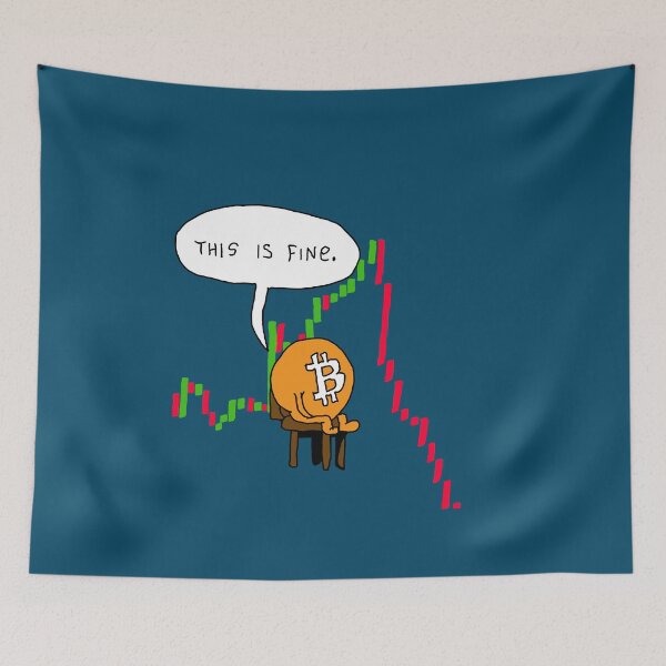 Item preview, Bitcoin Crash - This is Fine Comic designed and sold by Rivermod.