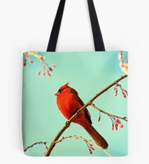 Cardinal & Cherry Blossoms Tote Bag