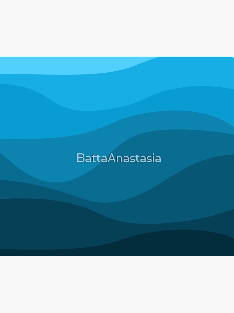 Blue wavy ocean by BattaAnastasia