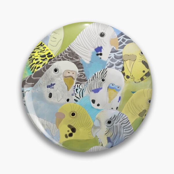 Item preview, Budgie Parakeets designed and sold by Amy Hadden.