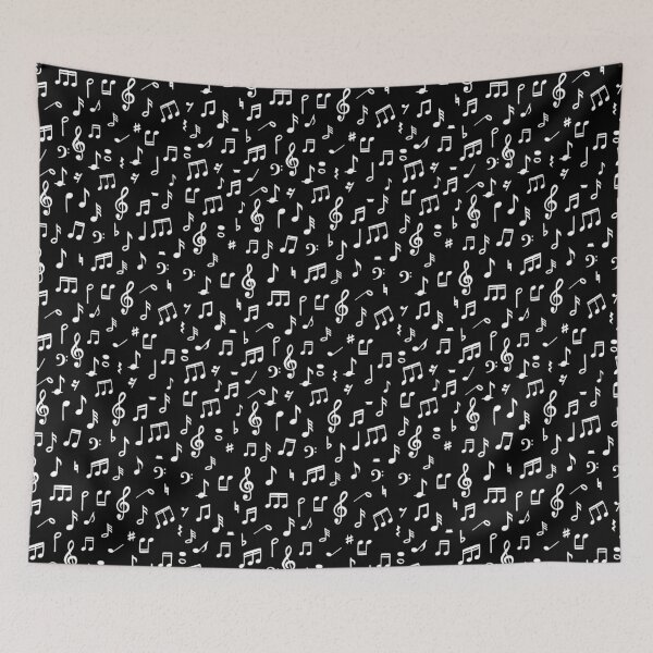 Item preview, Music notes in black background designed and sold by bigmoments.