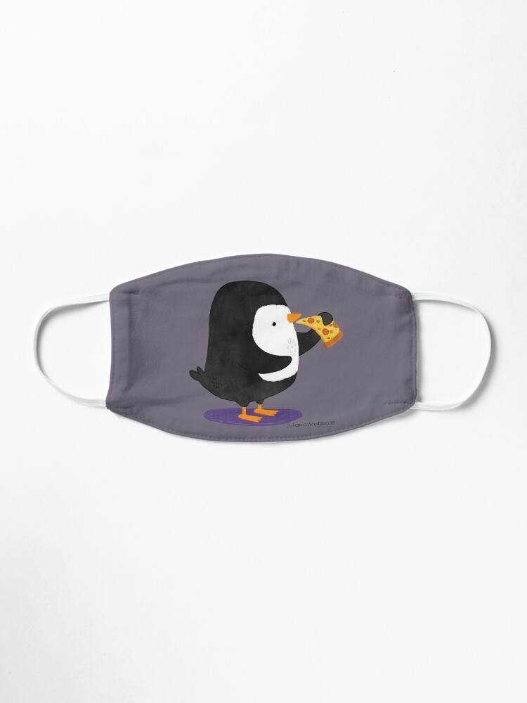 Alternate view of Steve Penguin loves Pizza! Mask