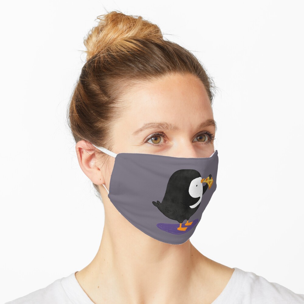 Steve Penguin loves Pizza! Mask
