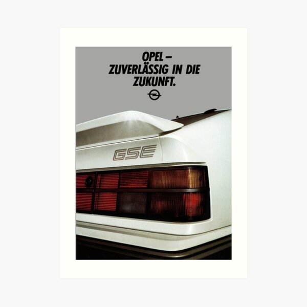 Opel Monza Gse Art Print By Throwbackm2 Redbubble