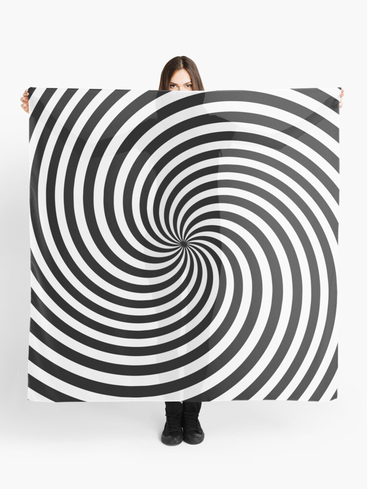 Black And White Op-Art Spiral Art Print for Sale by artsandsoul