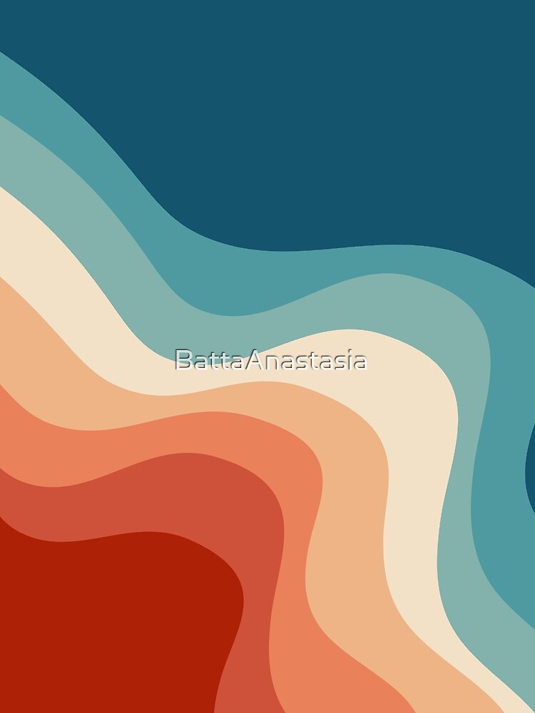 Retro style waves by BattaAnastasia