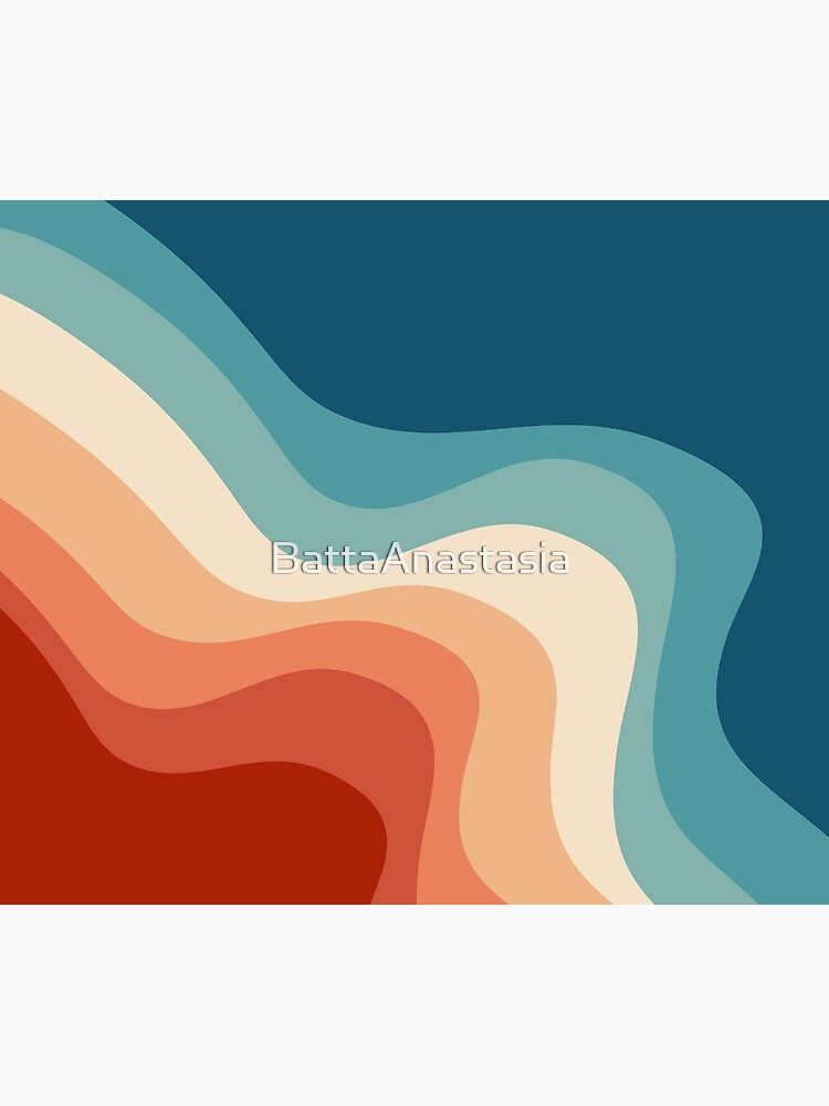 Retro style waves by BattaAnastasia