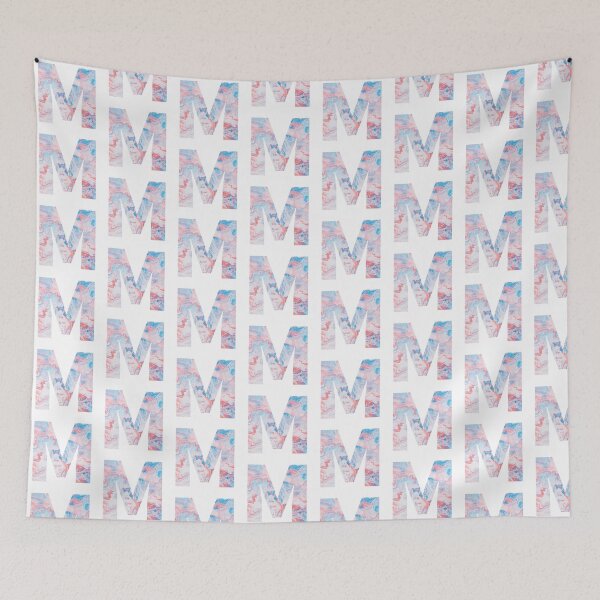 Item preview, Marbled Letter M designed and sold by Yviemakes.