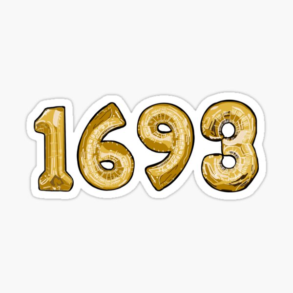 William and Mary 1693 balloons Sticker