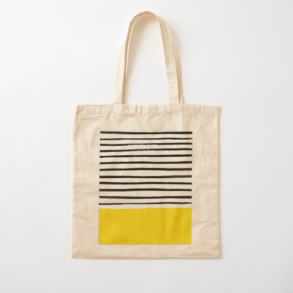 Sunshine x Stripes Cotton Tote Bag