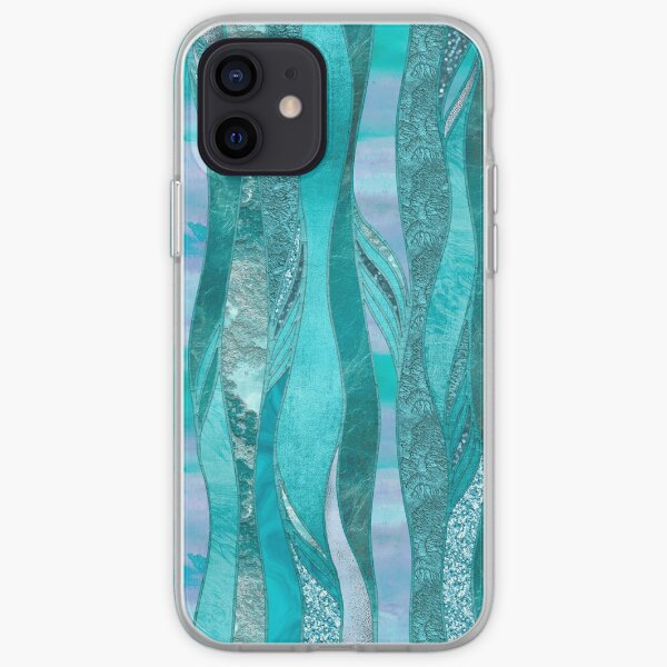 Precious Aqua And Turquoise Glamour iPhone Soft Case