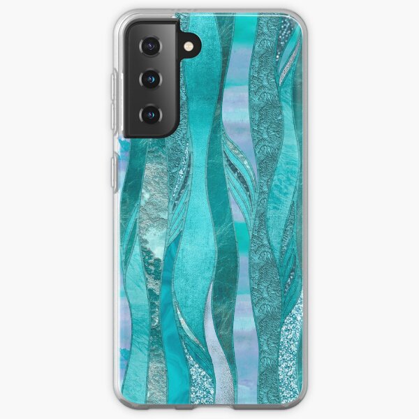 Precious Aqua And Turquoise Glamour Samsung Galaxy Soft Case