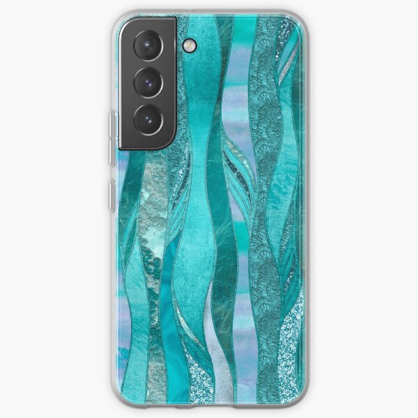 Precious Aqua And Turquoise Glamour Samsung Galaxy Soft Case