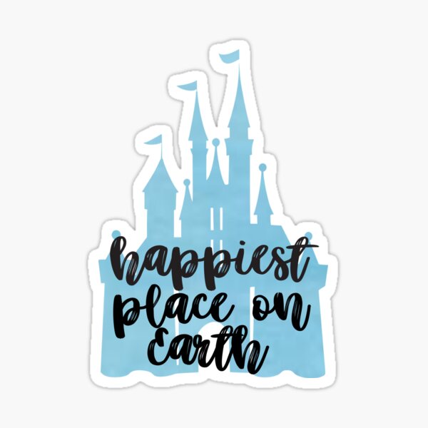 happiest-place-on-earth-sticker-by-sammyjeanmontag-redbubble