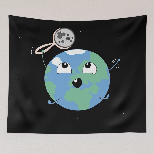 Item preview, Baby Earth Moon rattle designed and sold by lilibou.