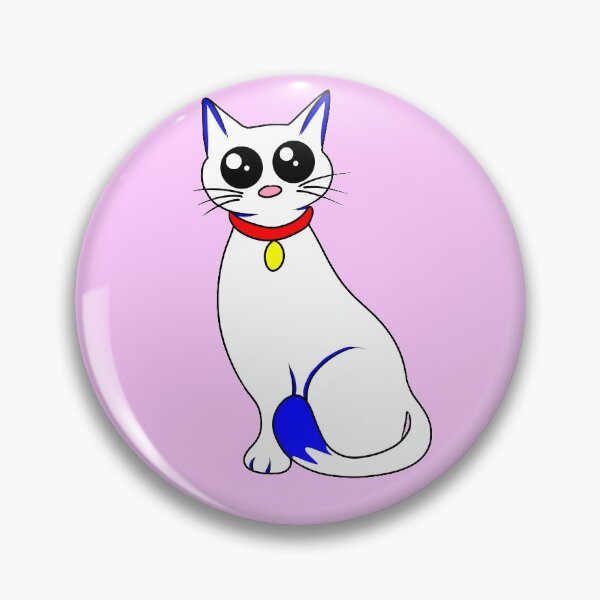 Item preview, White kitty designed and sold by Melanie Jeyakkumar.