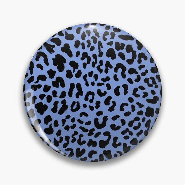 Item preview, Blue and Black Leopard Print Pattern designed and sold by thesnowwhyte.