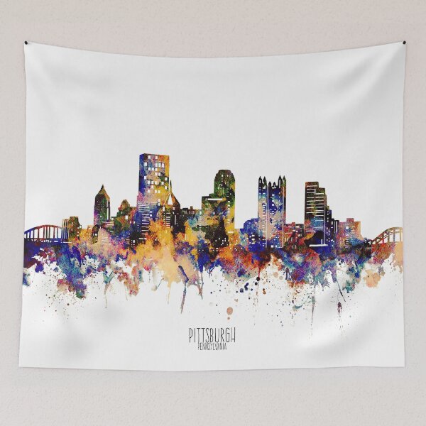 Item preview, pittsburgh skyline designed and sold by BekimART2.