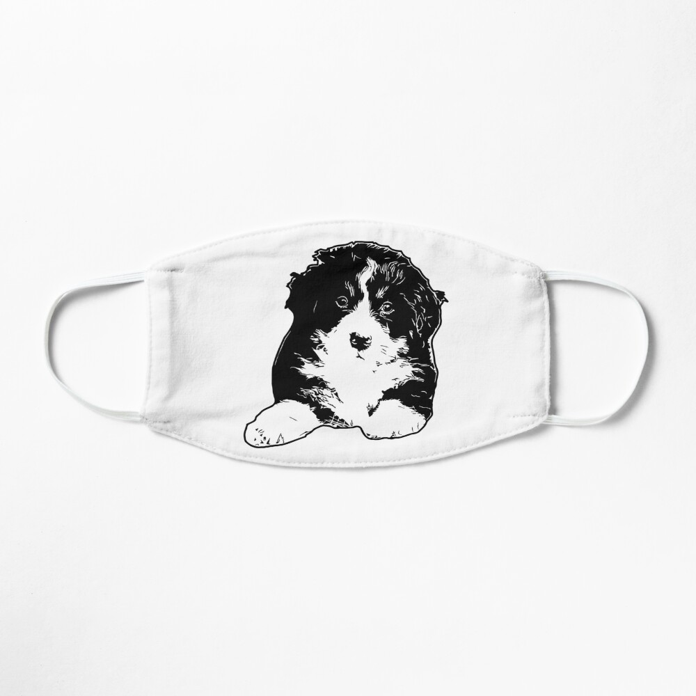 Bernese Puppy Vector Mask