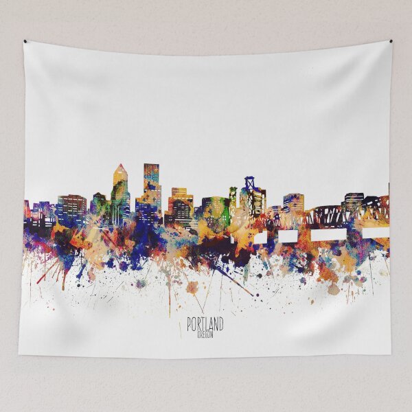 Item preview, portland skyline designed and sold by BekimART2.