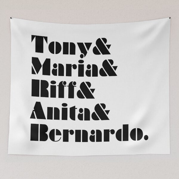 Item preview, West Side Story Ampersand Character List designed and sold by vordeman.