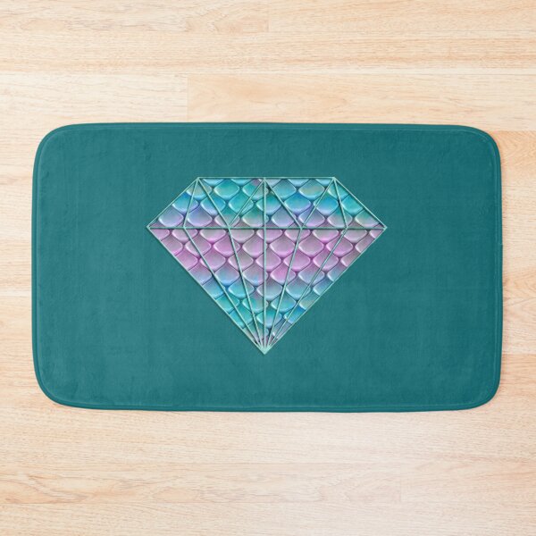 Item preview, Pink And Turquoise Glamour Mermaid Scale Pattern designed and sold by sosweet.