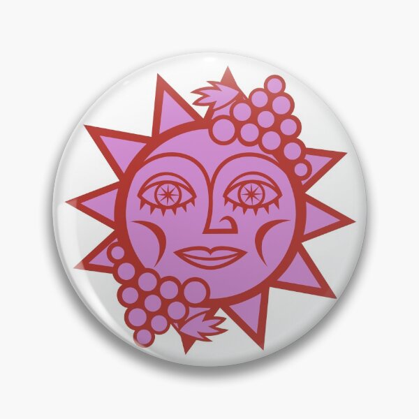 Item preview, Valentine's Day Original Sun with Farm Harvest Vineyard Grapes Design for Wine Lovers (full red and pink) designed and sold by wariana.